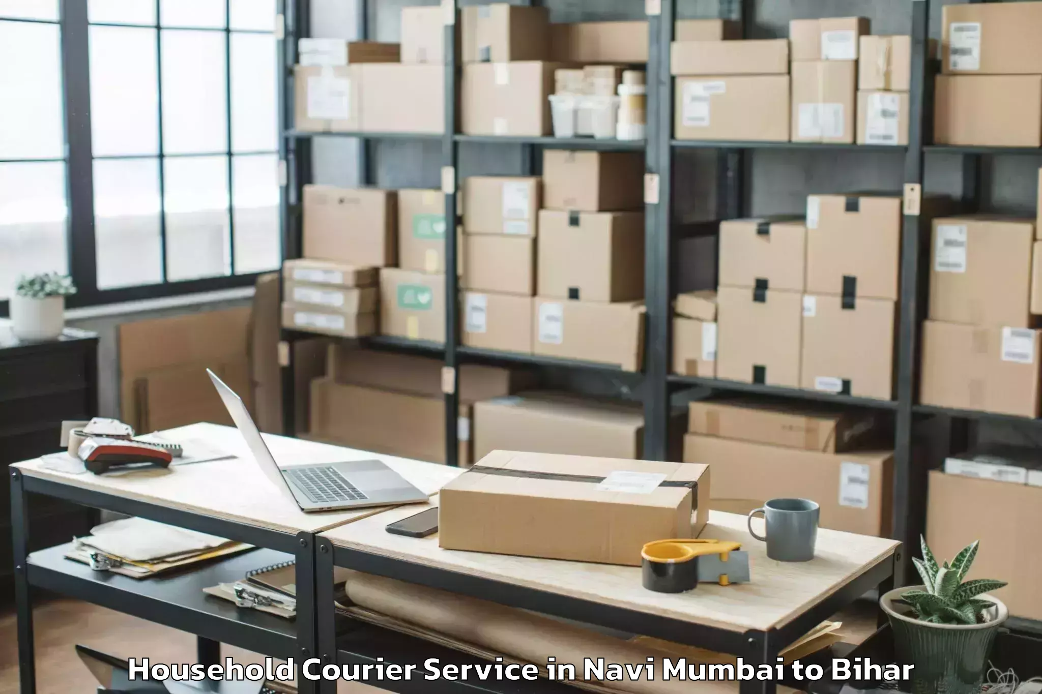 Expert Navi Mumbai to Barhara Household Courier